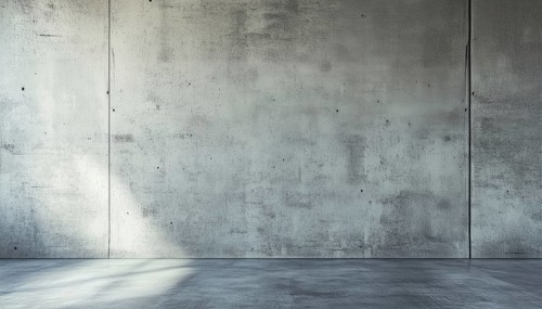 Smooth Concrete Cement Wall With Vintage Touch: Perfect Canvas For Wallpaper Or Graphics In Retro