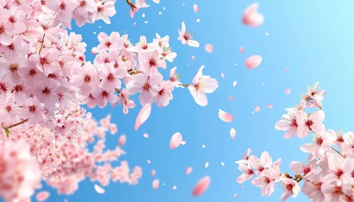Realistic Sakura Vertical Template For Spring Sale Promotion With Discount On Blossoming Flowers