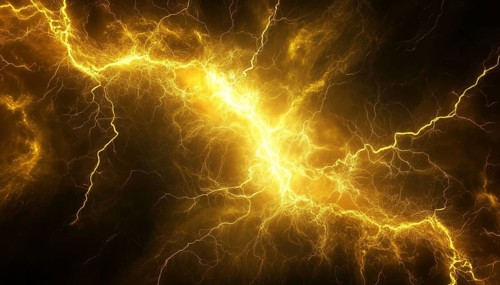 Impact Of Yellow Lightning On Material With Aspect Ratio Of 16:9. This Study Analyzes How Yellow