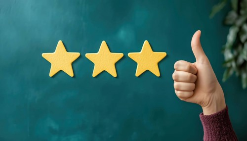 Rating Customer Satisfaction And Quality With Star Feedback: Give A Thumbs Up For The Best Service