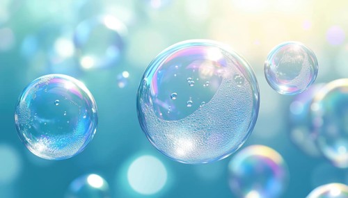 Sparkling Bubbles Of Shine: A Symbol Of Cleanliness And Easy Cleaning With Shampoo Or Soap, AI