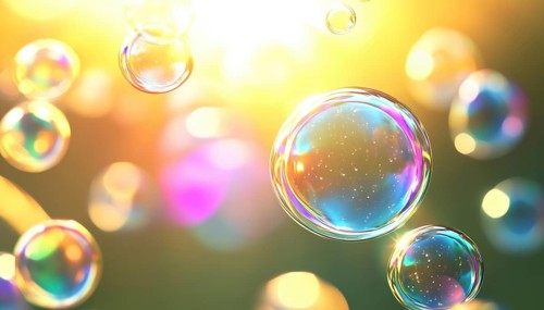 Shiny Bubbles: Sign Of Easy And Effective Cleaning With Shampoo Or Soap, AI generated
