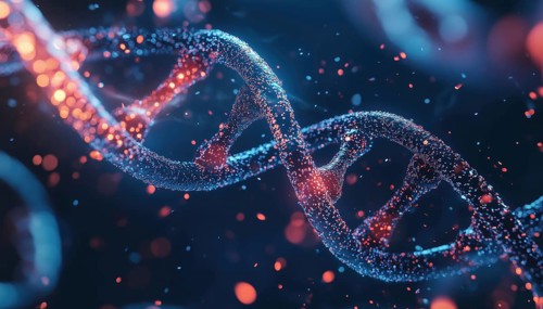 Innovative Dna, Conceptual Molecule, Cellular Structure: Exploring The Future Of Genetics And