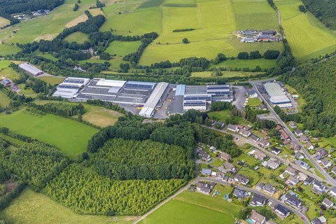 Aerial photo, Muhr Metalltechnik, Altenhof, Wenden, Sauerland, North Rhine-Westphalia, Germany, DE,