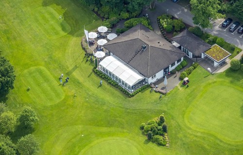 Aerial photo, Golfclub Siegen-Olpe, clubhouse, Dörnscheid, Wenden, Sauerland, North