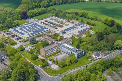 Aerial view, Stadtwerke Velbert, Kettwiger Straße, small-scale, Velbert, Ruhr area, North