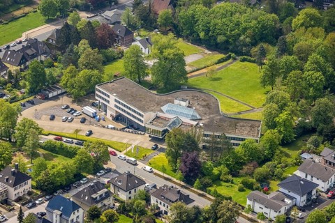 Aerial view, Best Western Plus Parkhotel Velbert, Velbert, Ruhr area, North Rhine-Westphalia,