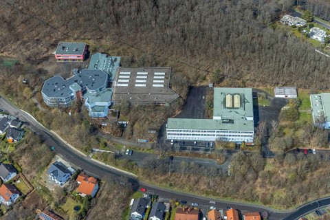Aerial photo, Realschule Am Schießberg und Geschwister-Scholl-Schule Gesamtschule Auf dem