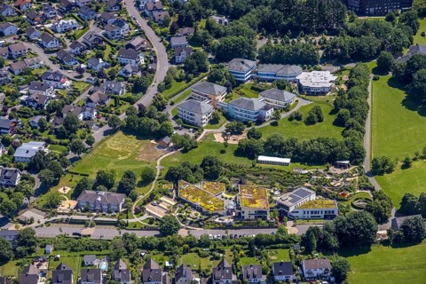 Aerial photo, Balthasar children's and youth hospice, Josefshaus curative home for children and