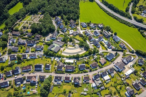Aerial view, training academy for health care of the Catholic Hospital Association of South