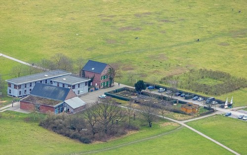 Aerial photo, North Rhine-Westphalia State Office of Nature Conservation Organisations, Haus