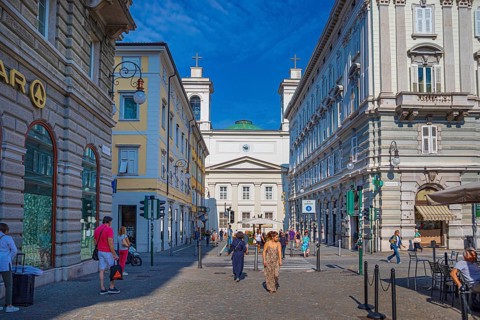 Piazza San Giovanni in Trieste, Friuli-Venezia Giulia, Italy