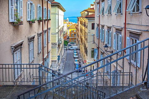 Old town centre of Trieste, Friuli-Venezia Giulia, Italy