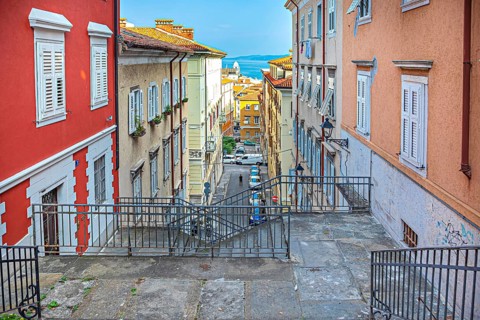 Old town centre of Trieste, Friuli-Venezia Giulia, Italy