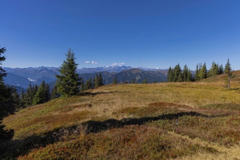 Landscape panorama, Hochkönig, Mountains, Salzburg, Autumnal