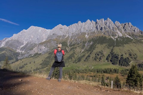 Landscape panorama, Hochkönig, Mountains, Salzburg, Autumnal