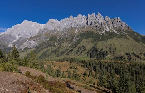 Landscape panorama, Hochkönig, Mountains, Salzburg, Autumnal