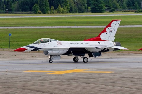Aviation, USAF fighter jets at an air show, Mirabel, Province of Quebec, Canada