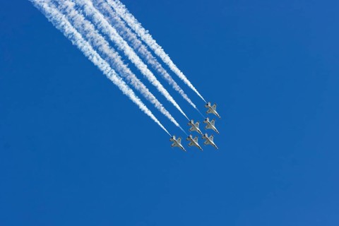 Aviation, USAF fighter jets at an air show, Mirabel, Province of Quebec, Canada
