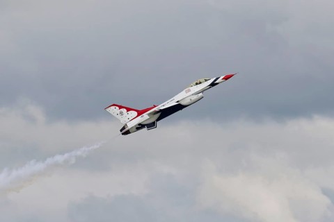 Aviation, USAF fighter jets at an air show, Mirabel, Province of Quebec, Canada