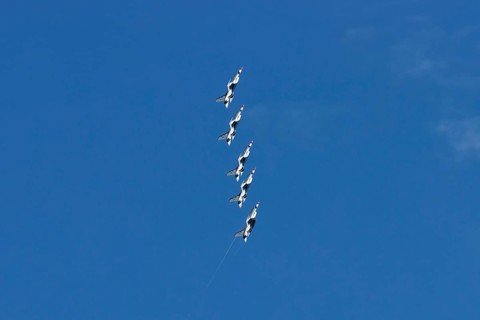 Aviation, USAF fighter jets at an air show, Mirabel, Province of Quebec, Canada