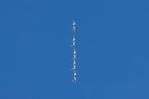 Aviation, USAF fighter jets at an air show, Mirabel, Province of Quebec, Canada