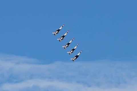 Aviation, USAF fighter jets at an air show, Mirabel, Province of Quebec, Canada