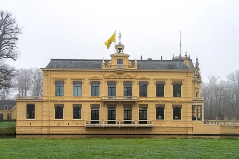 Nienoord Castle in Leek, Groningen, Netherlands