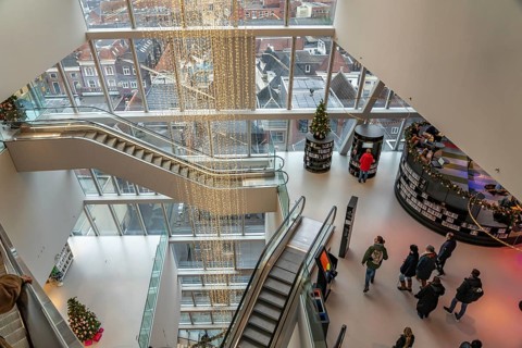 Interior of the Forum Groningen, Netherlands