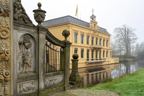 Nienoord Castle in Leek, Groningen, Netherlands