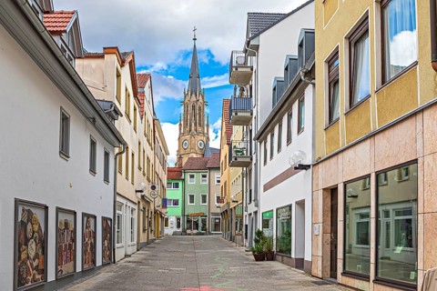 Spargasse in Bad Kissingen, Bavaria, Germany