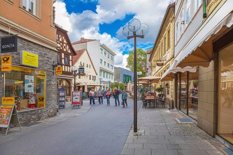 Obere Marktstraße in Bad Kissingen, Bavaria, Germany