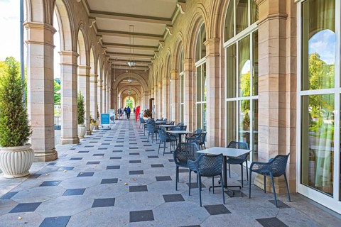 Bavarian State Spa and Spa Garden in Bad Kissingen, Bavaria, Germany