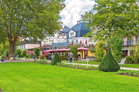 Balthasar Neumann Promenade in Bad Kissingen, Bavaria, Germany