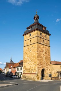 Alte Darre, town tower, old town, Bad Staffelstein, Upper Franconia, Franconia, Bavaria, Germany