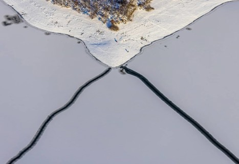 Aerial view, shapes and colours in the Möhnesee, Delecke, Möhnesee, Sauerland, North