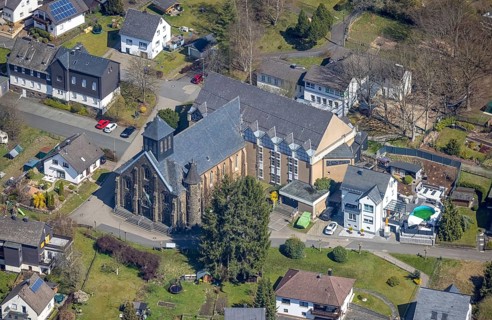 Parish church St. Josef Brachbach, Birken, Mudersbach, Siegerland, Rhineland-Palatinate, Germany,