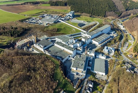 Brewery C.& A. VELTINS GmbH & Co. KG, construction site and new building, Grevenstein, Meschede,