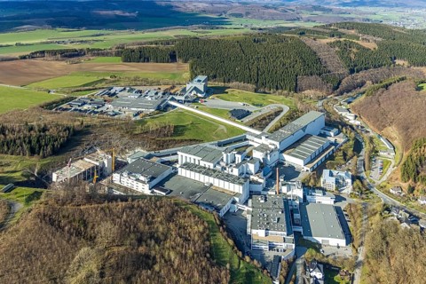 Brewery C.& A. VELTINS GmbH & Co. KG, construction site and new building, Grevenstein, Meschede,