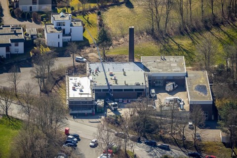 Aerial view, Dialysis Centre Hochsauerland, Meschede City, Meschede, Sauerland, North
