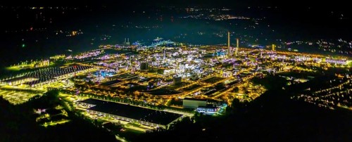 Aerial view, chemical park Marl, chemical zone, Marl, Ruhr area, North Rhine-Westphalia, Germany,