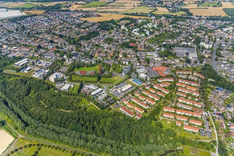 Aerial view, Start-up centre and Technopark Kamen on the former site of the Monopol Schacht Grillo