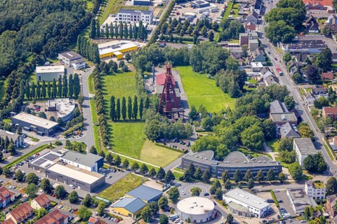 Aerial view, Start-up centre and Technopark Kamen on the former site of the Monopol Schacht Grillo