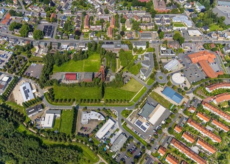 Aerial view, Start-up centre and Technopark Kamen on the former site of the Monopol Schacht Grillo