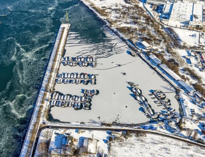 Aerial view, Herne Sea, marina, Rhine-Herne Canal, Horsthausen, Herne, Ruhr area, North