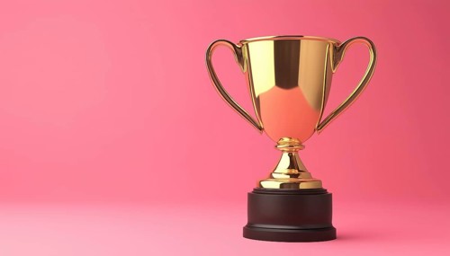 Award Cup Business In Ar: High-Quality Graphic Depicting Winners And Champions In Contests.