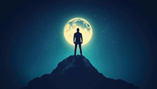 Successful Businessman Conquers Mountain Summit: Competition, Leadership, And Global Success. Man