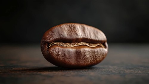 Artistic Representation Of A Coffee Bean: A Creative Interpretation Of The Continuity Of Coffee