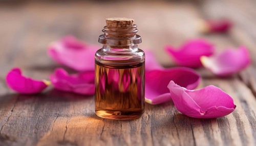 Wooden Tray Infused With Rose Petal Essential Oil: Aromatic, Natural Fragrance Perfect For