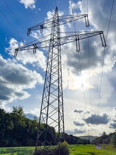 Large tall overhead line mast High-voltage mast Electricity mast Support mast Suspension of